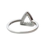 925 Sterling Silver Ring in Triangle Design